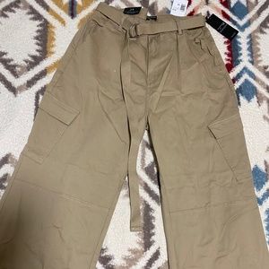 Belted cargo pants